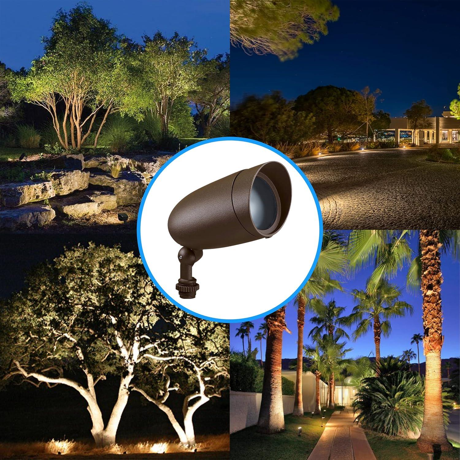 Nuvo 60 Degree Integrated LED Landscape Metal Flood Light