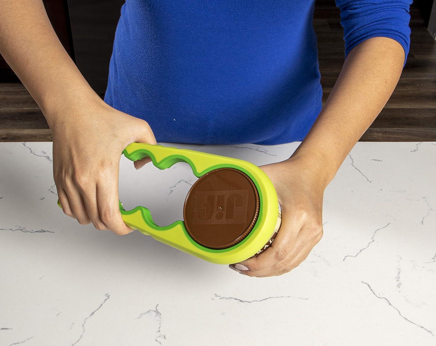 Easi-Twist Easy Grip Jar Opener, Quick Opening For Cooking or Everyday Use - Simple To Use For Children, Elderly and Arthritis Sufferers - 1 Piece Colors May Vary