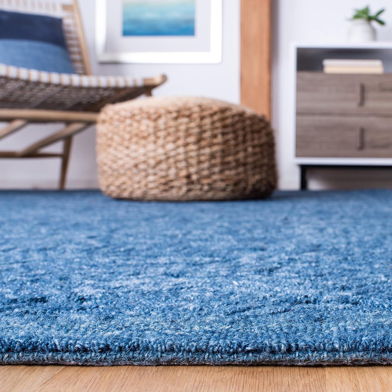 Textural TXT101 Hand Tufted Area Rug - Dark Blue - 4'x6' - Safavieh.