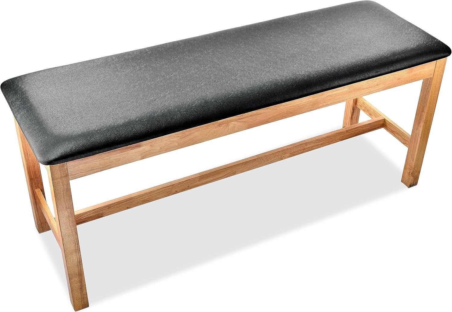 Acacia Wood Black Memory Foam Physical Therapy Table