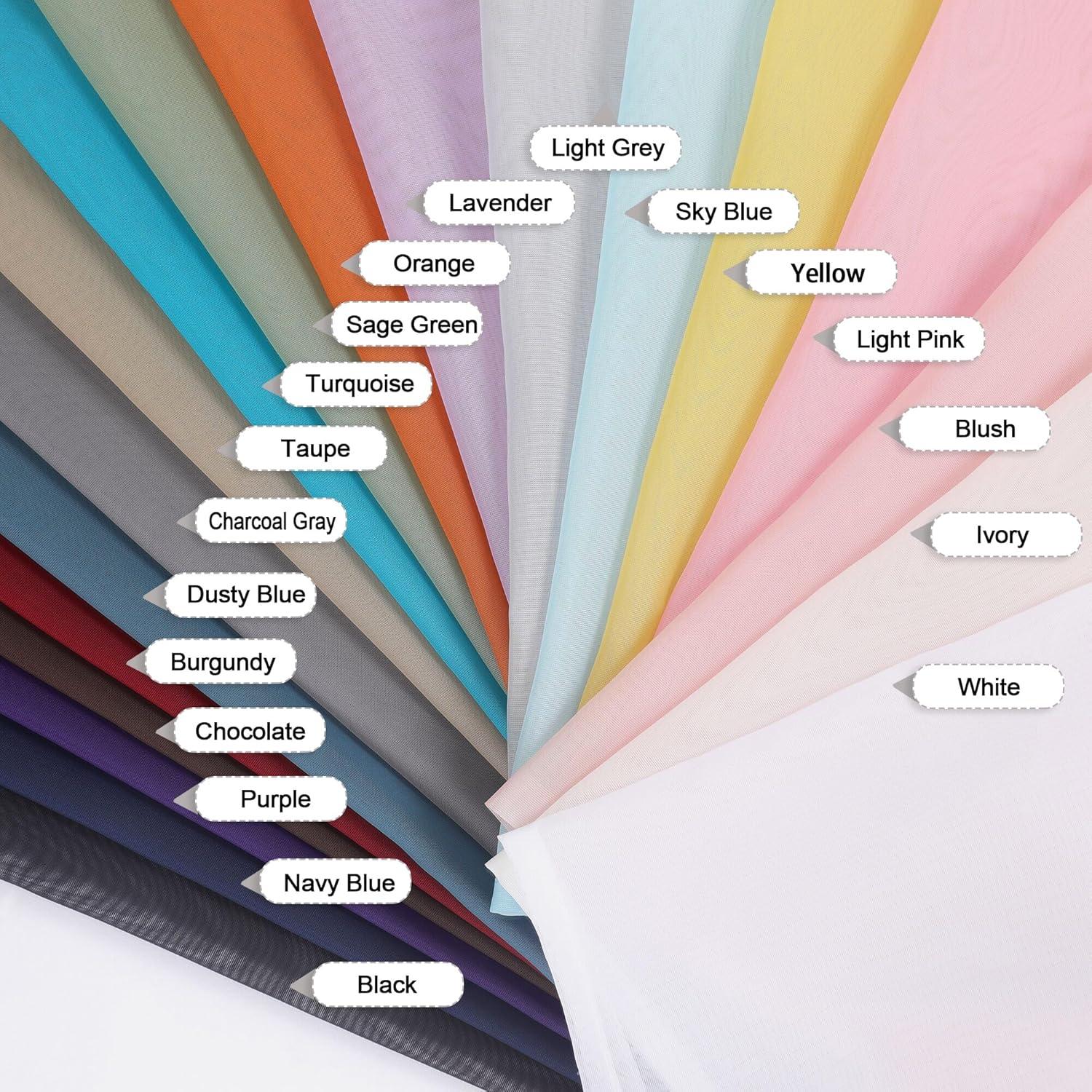 OVZME White Sheer Curtains 84 inches Long 2 Panels Set, Sheer White Curtains for Living Room/Bedroom, Rod Pocket Light Filtering Sheer Drapes, Airy Lightweight Window Treatments, Each 42W x 84L