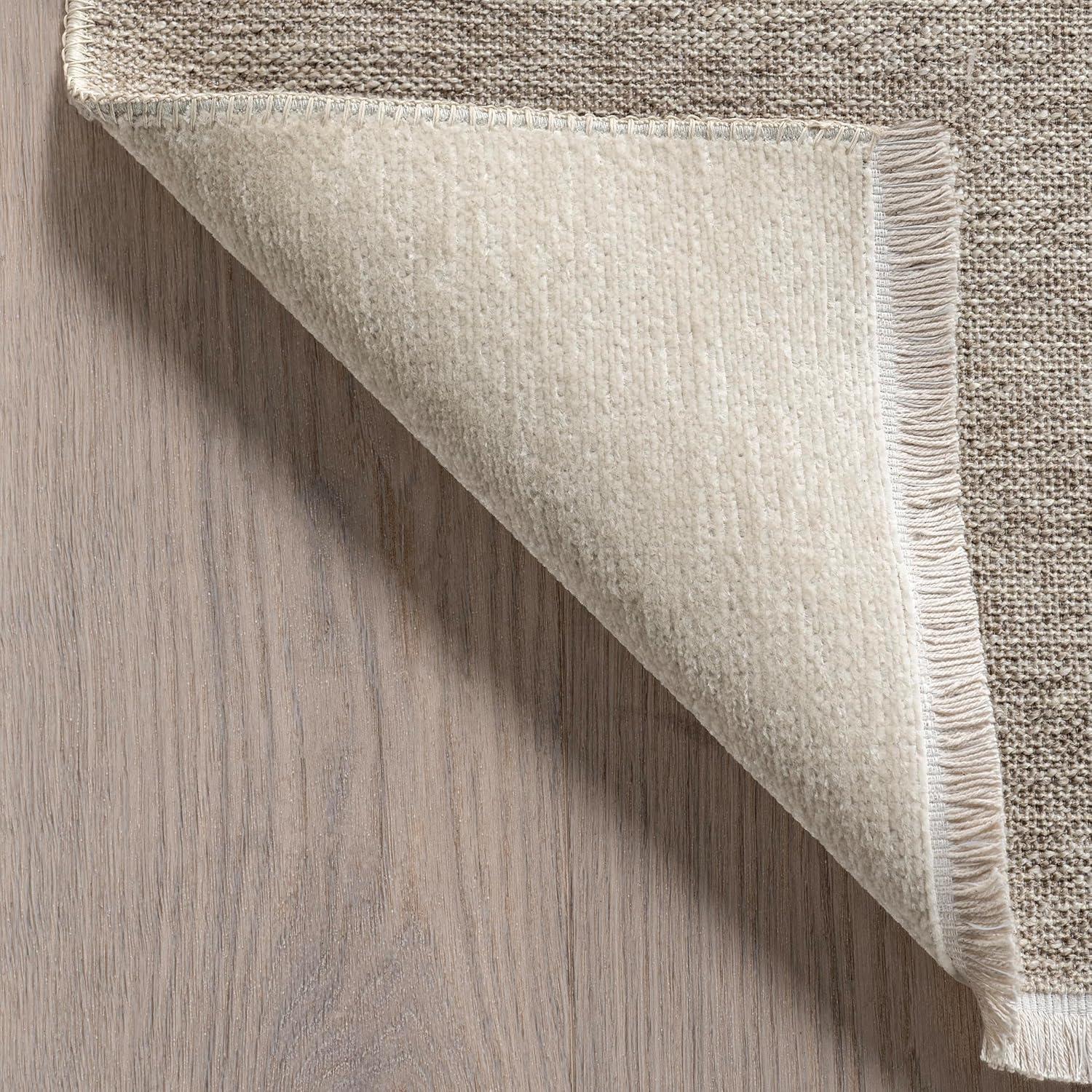 Nuloom Kirby Plaid Pet Friendly Premium Reversible Machine Washable Area Rug, 7' 10" x 10', Cream
