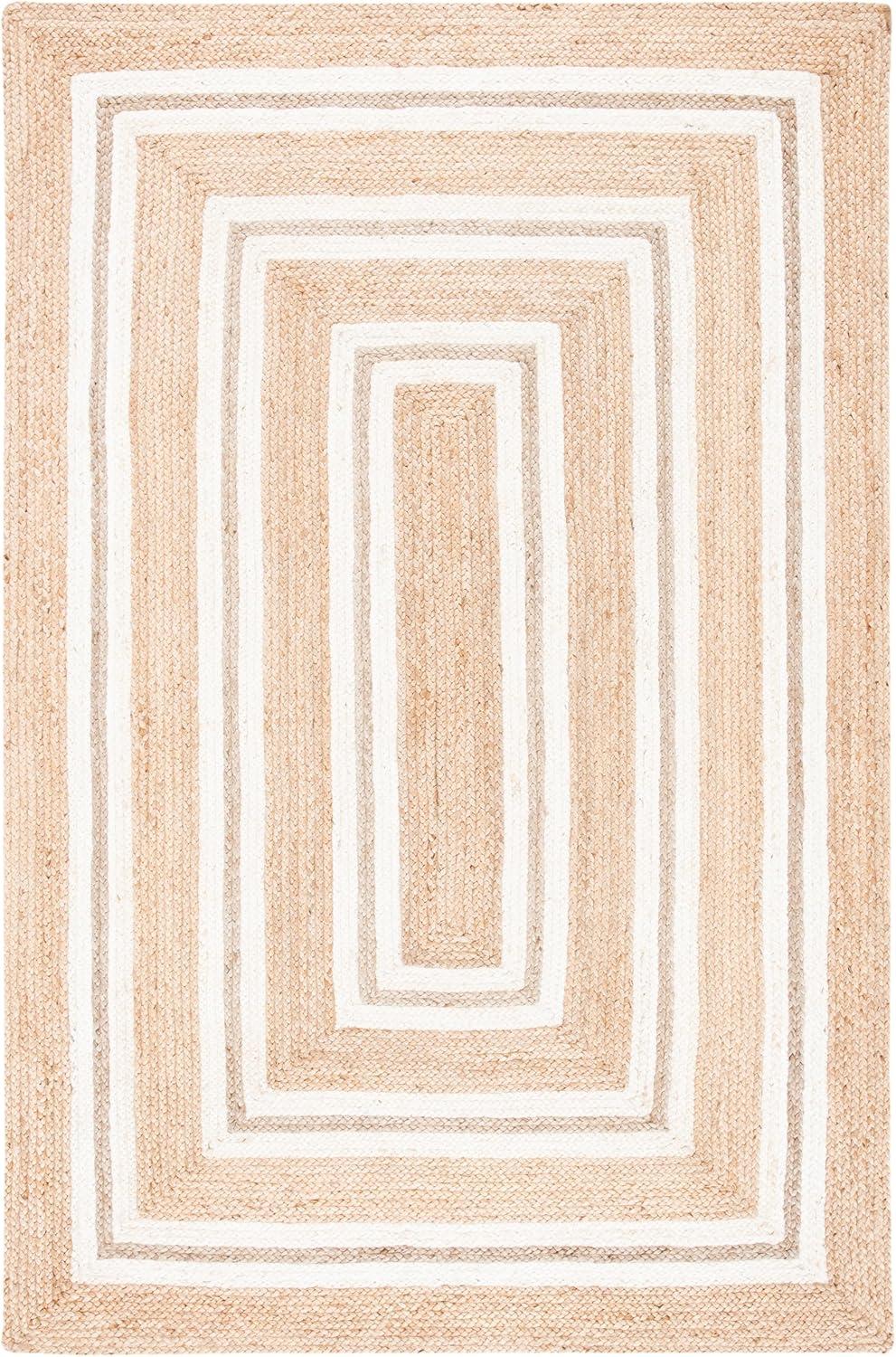 Natural Fiber NF890 Power Loomed Area Rug - Natural/Ivory - 6'x9' - Safavieh.