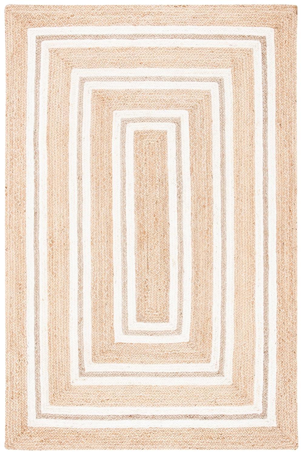 Natural Fiber NF890 Power Loomed Area Rug - Natural/Ivory - 6'x9' - Safavieh.