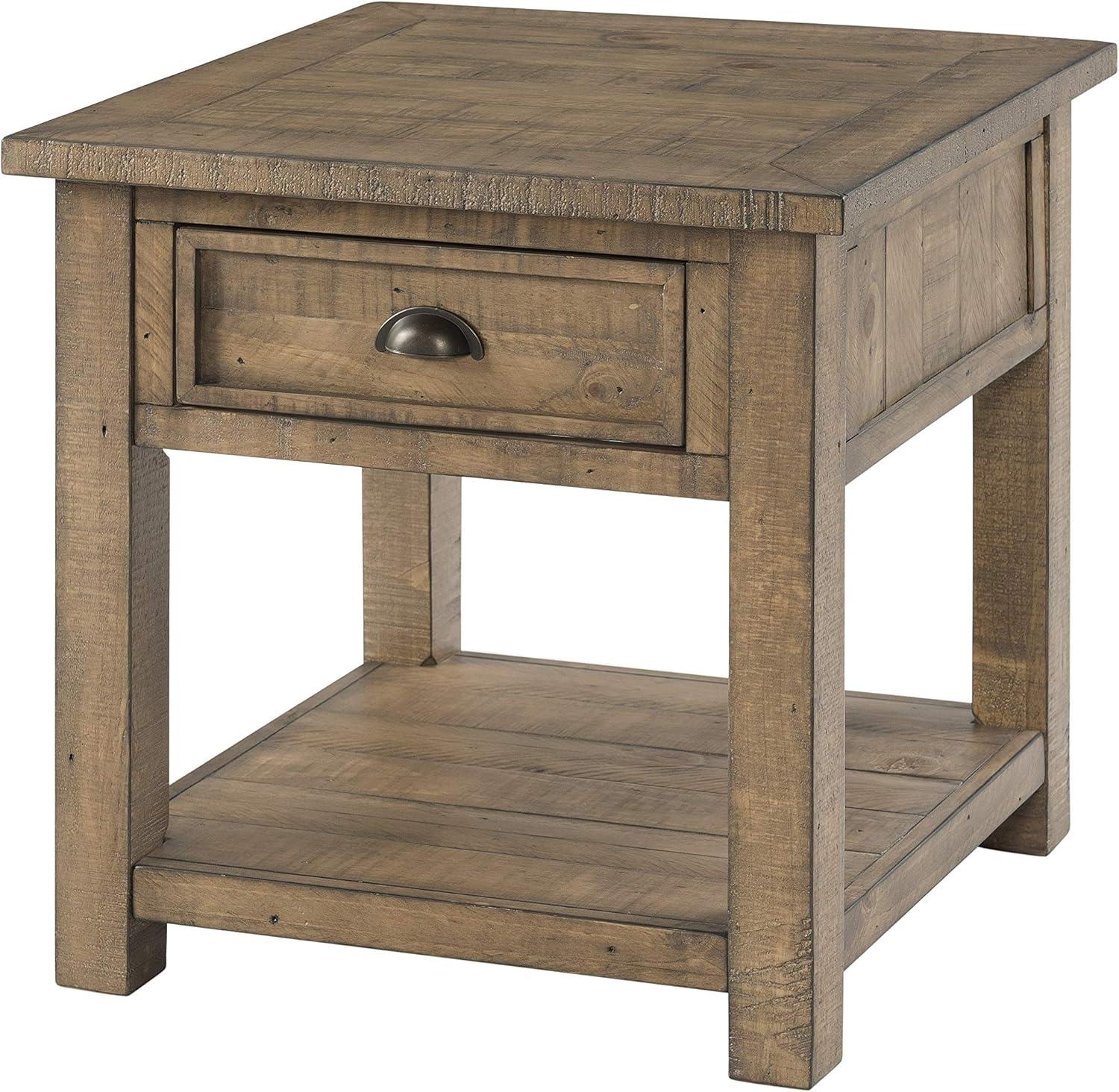 Martin Svensson Home Monterey Solid Wood End Table, Reclaimed Natural