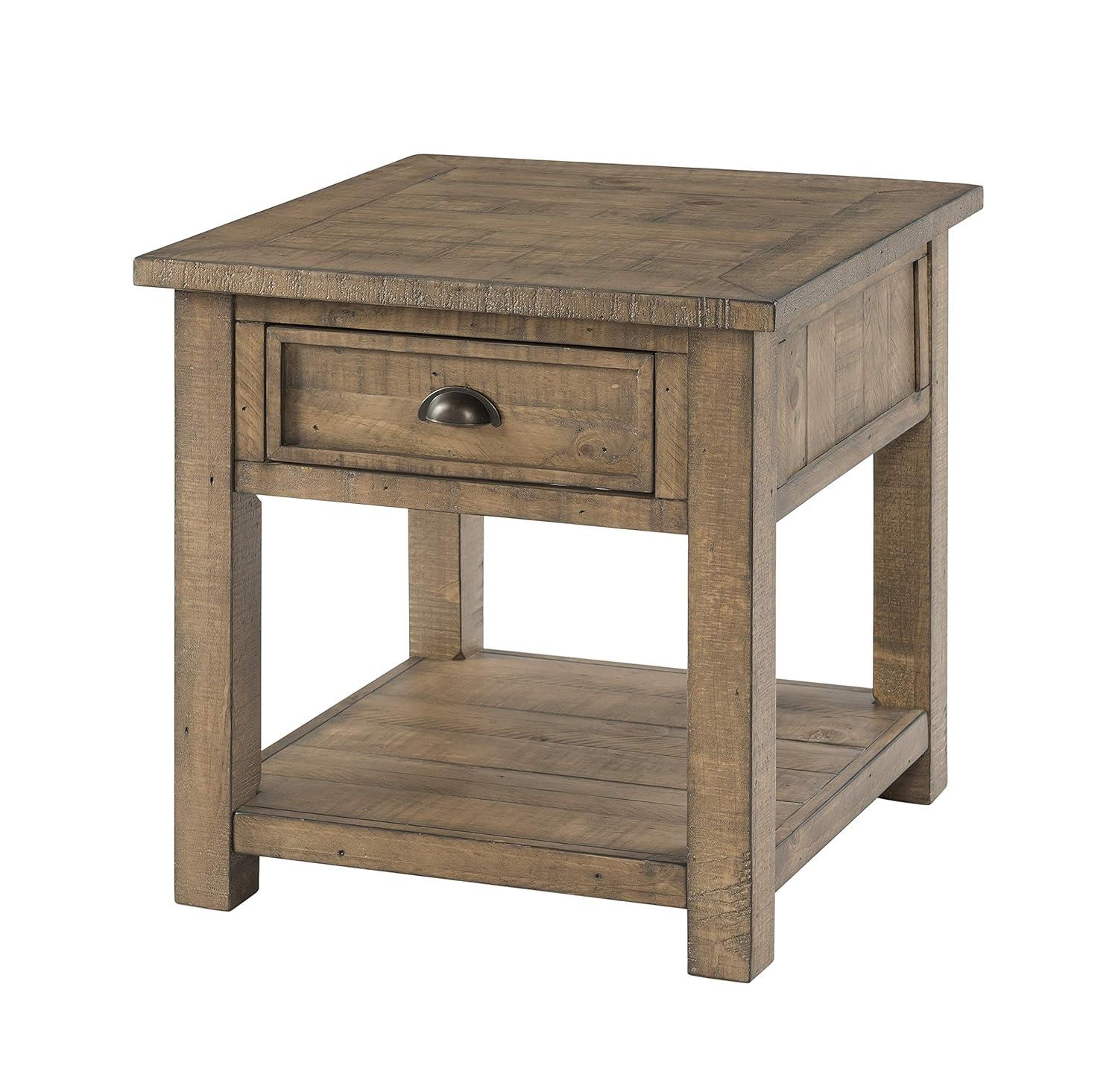 Martin Svensson Home Monterey Solid Wood End Table, Reclaimed Natural