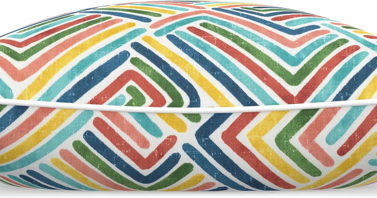 Pillow Perfect Pillow Perfect Geometric Indoor/Outdoor Accent Throw Pillow