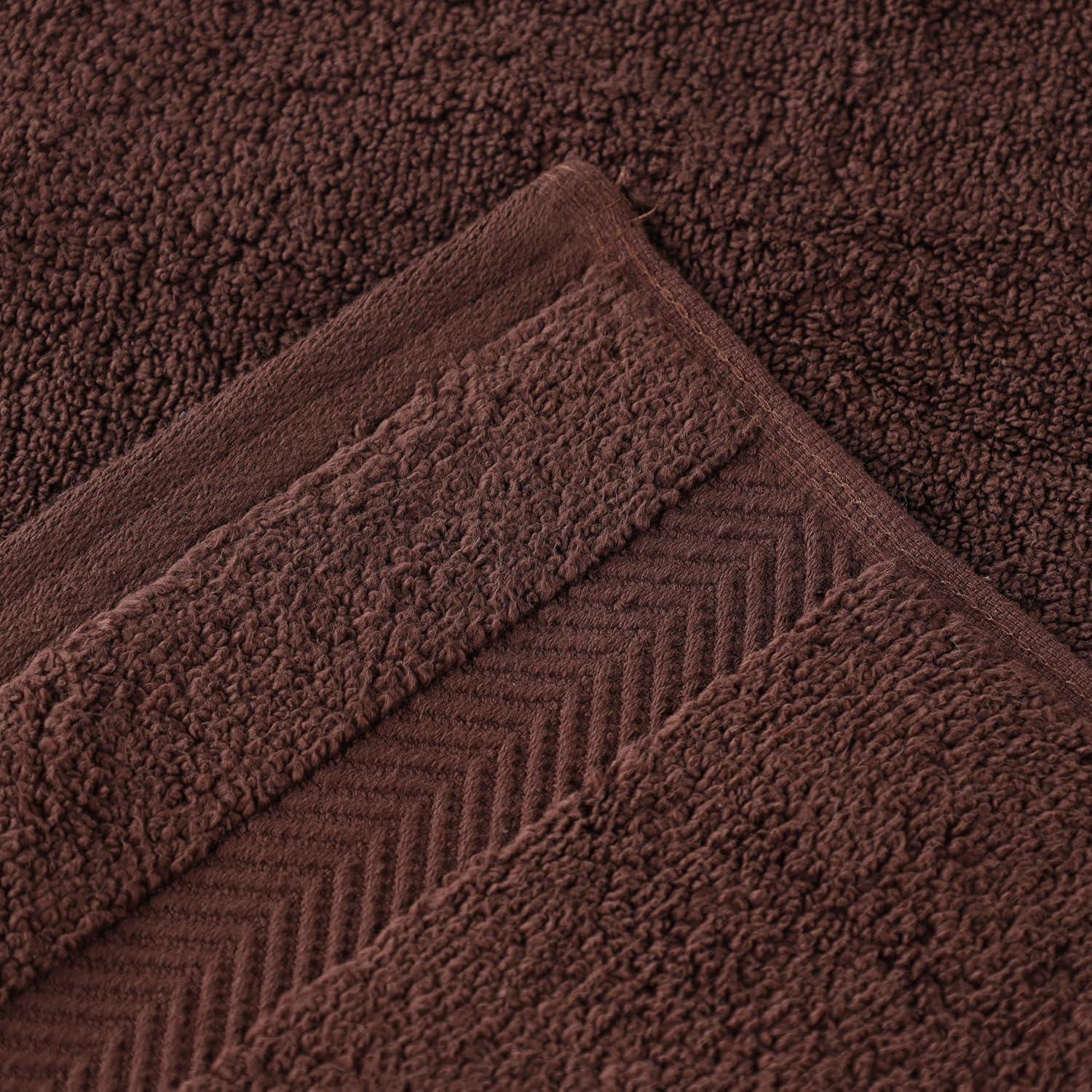 Superior Zero Twist Cotton 12 Piece Assorted Towel Set, Espresso