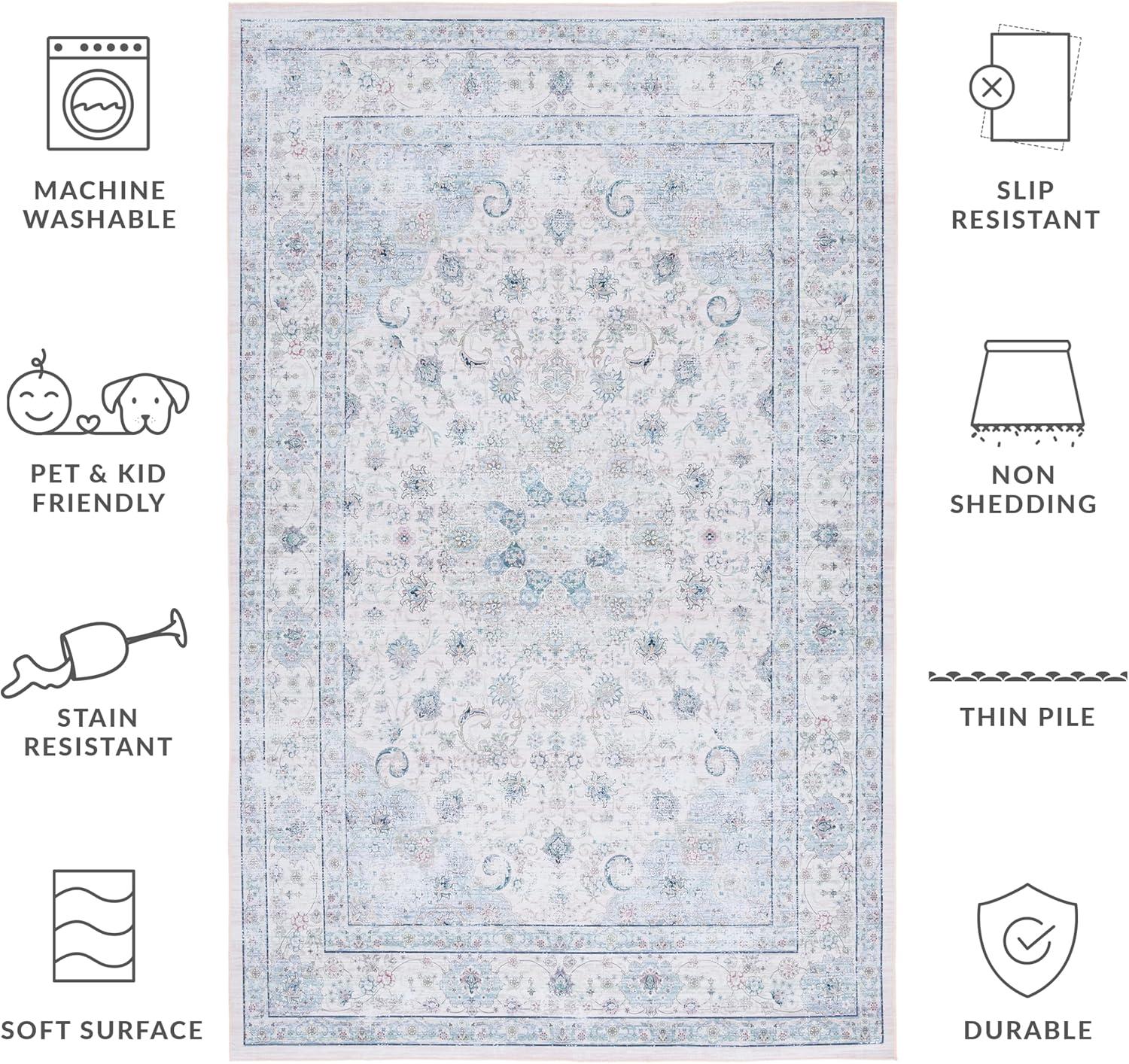 Tucson TSN165 Power Loomed Machine Washable Area Rug  - Safavieh