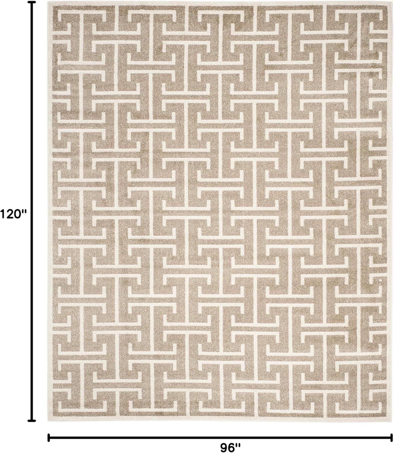 Amherst AMT404 Power Loomed Area Rug - Wheat/Beige - 8'x10' - Safavieh.