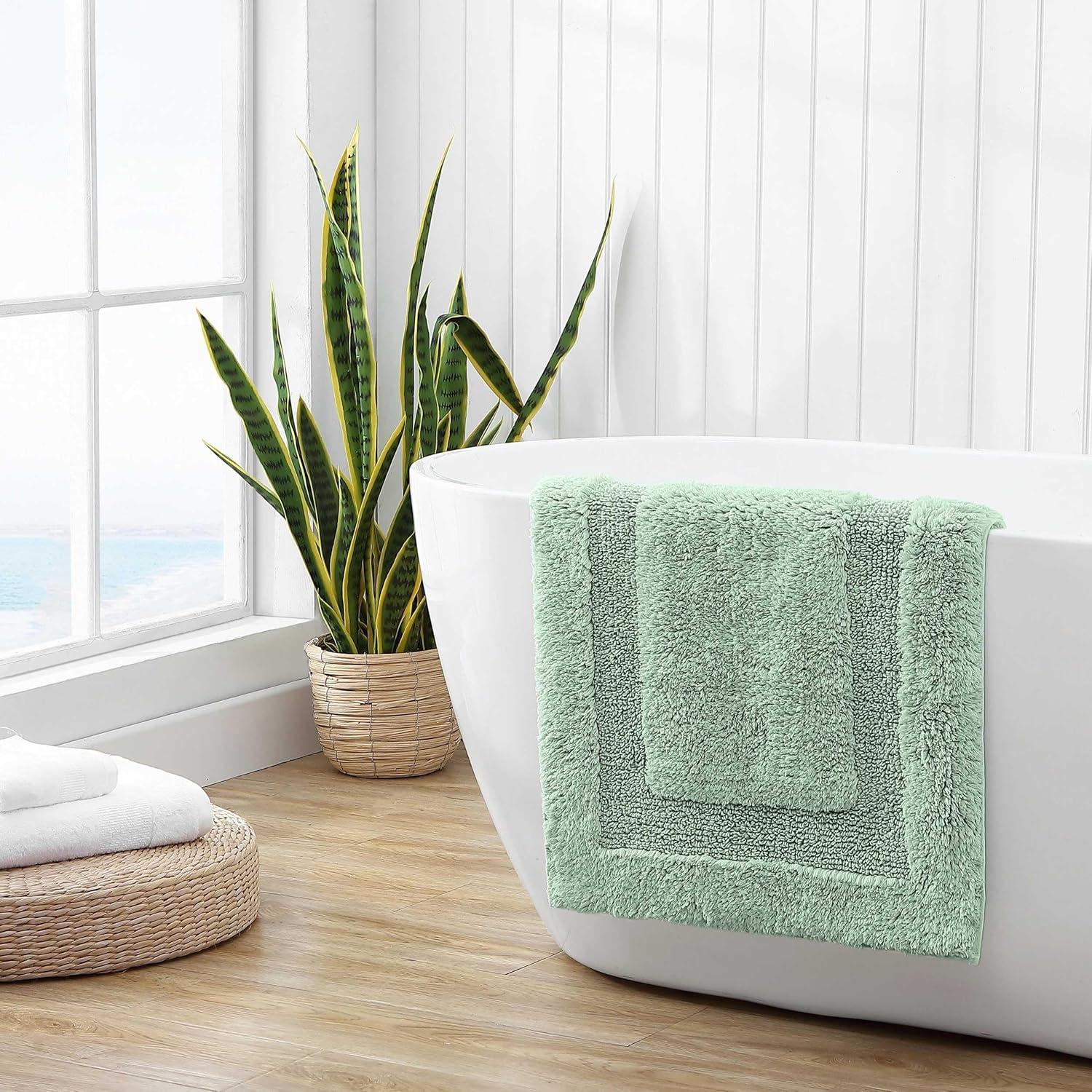 Tommy Bahama Home Tommy Bahama Long Branch Solid Cotton Reversible Bath Rug