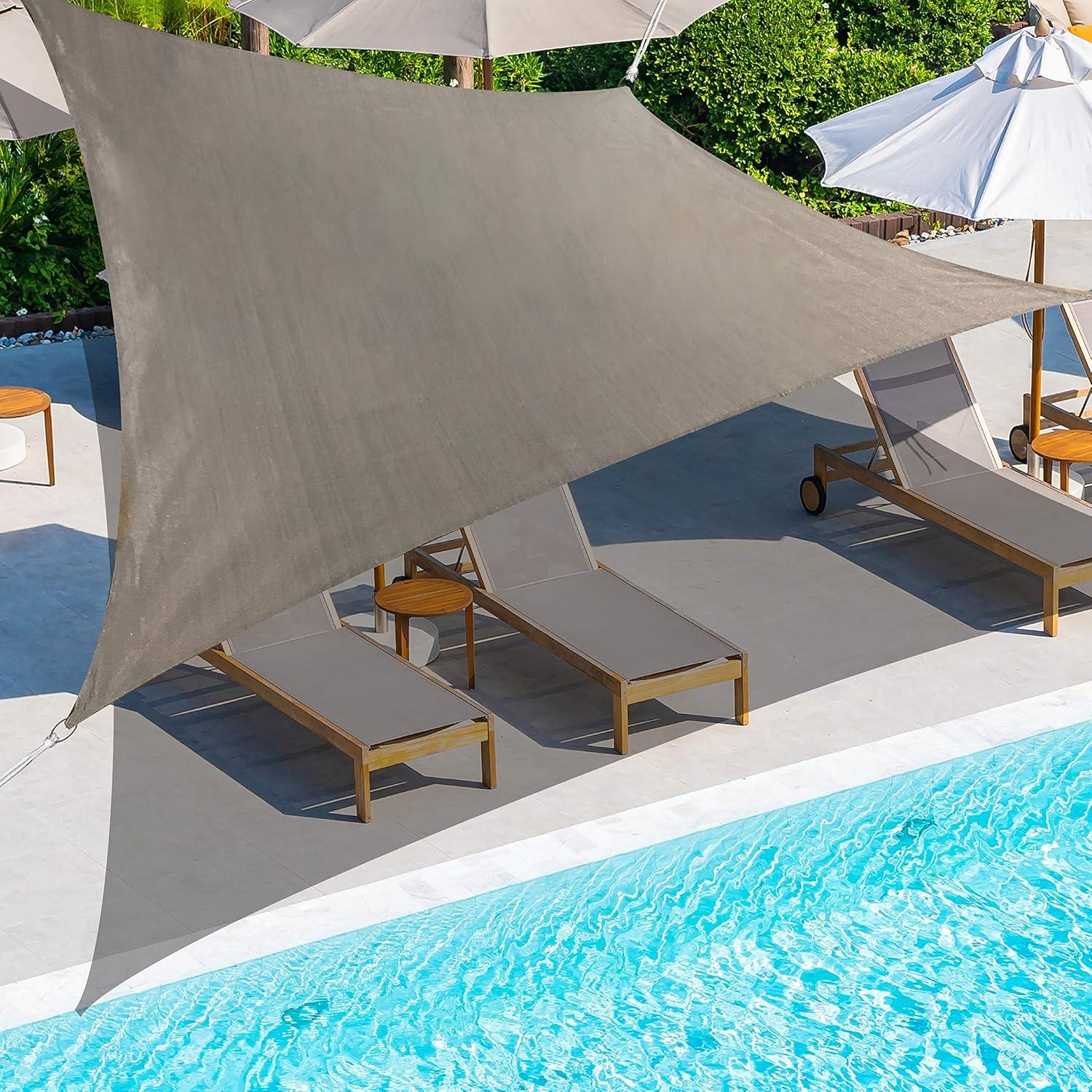 12 x 12 Backyard Expressions Sun Shade Sail for Patio Available in a Variety of Colors