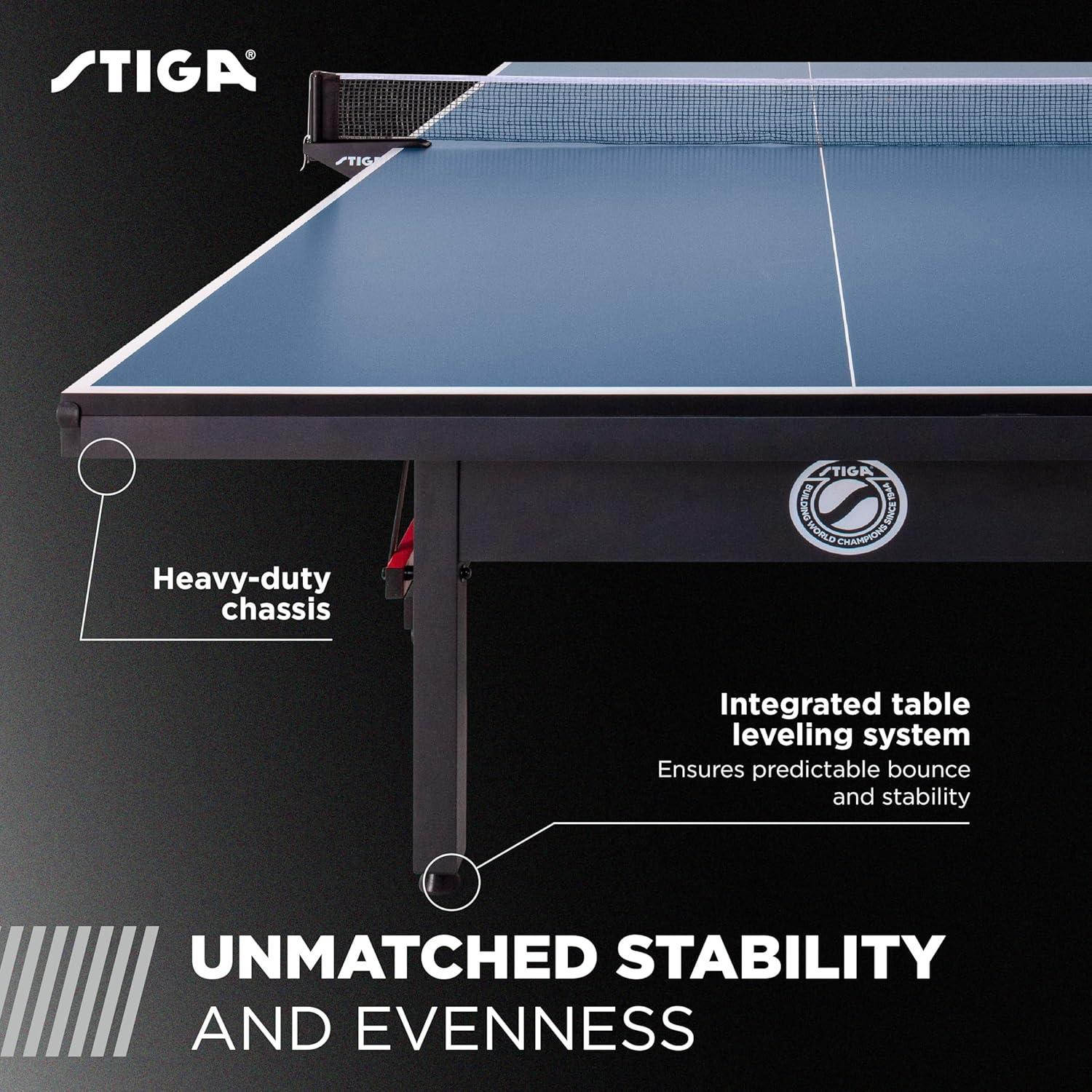 Advantage Pro25 Blue Folding Table Tennis Table with Net