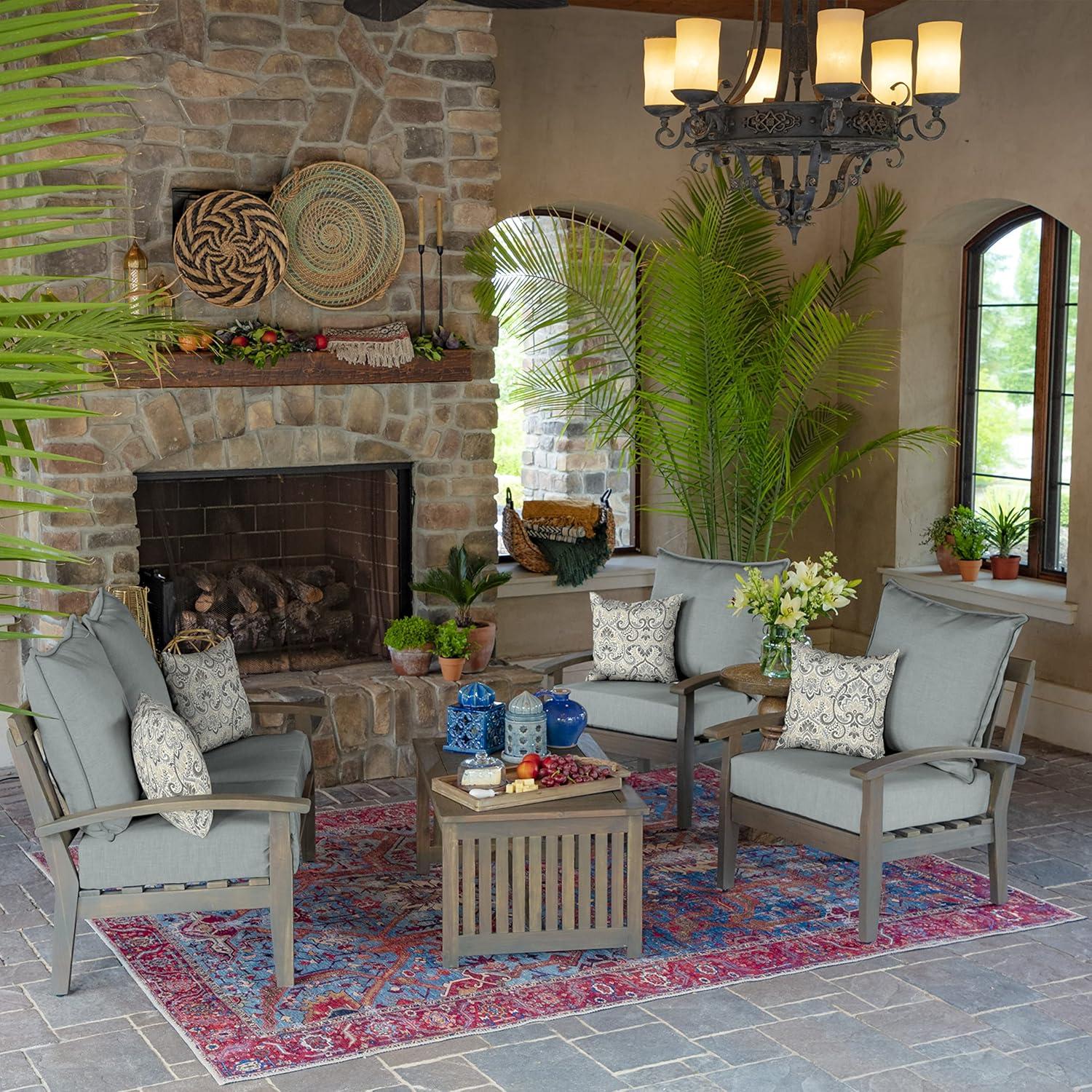 ARDEN ARDEN Outdoor Square Pillow Cover & Insert