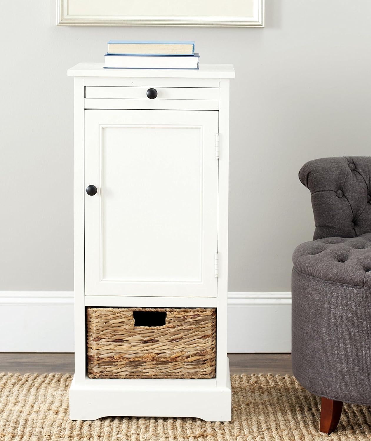 Raven Storage Unit - AMH5703 - Distressed Black - Safavieh Couture