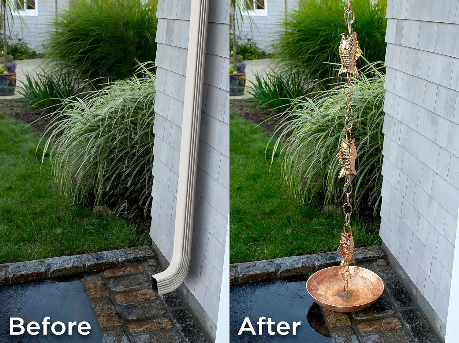 Highland Dunes Carlisle Weather Resistant Copper Animals Rain Chain