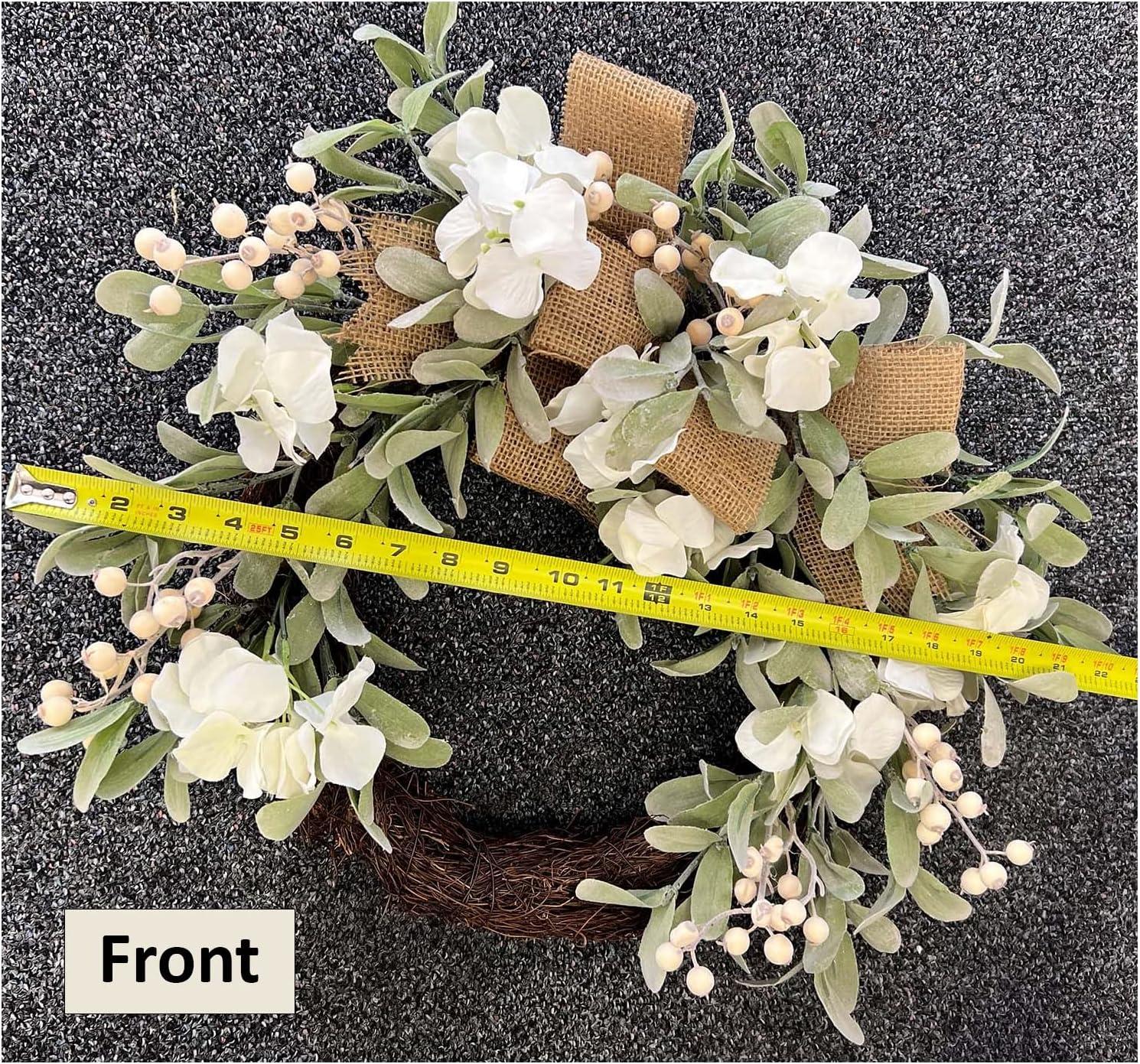 Haute Decor Faux Hydrangea 24'' Wreath