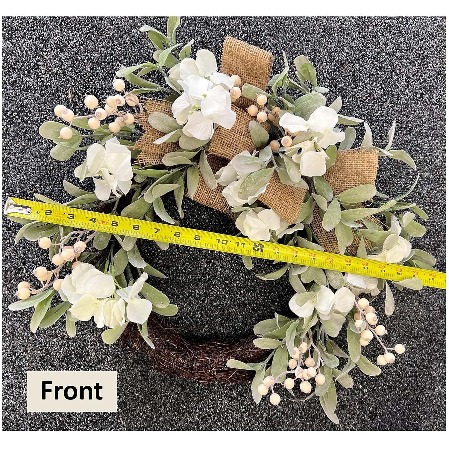 Haute Decor Faux Hydrangea 24'' Wreath