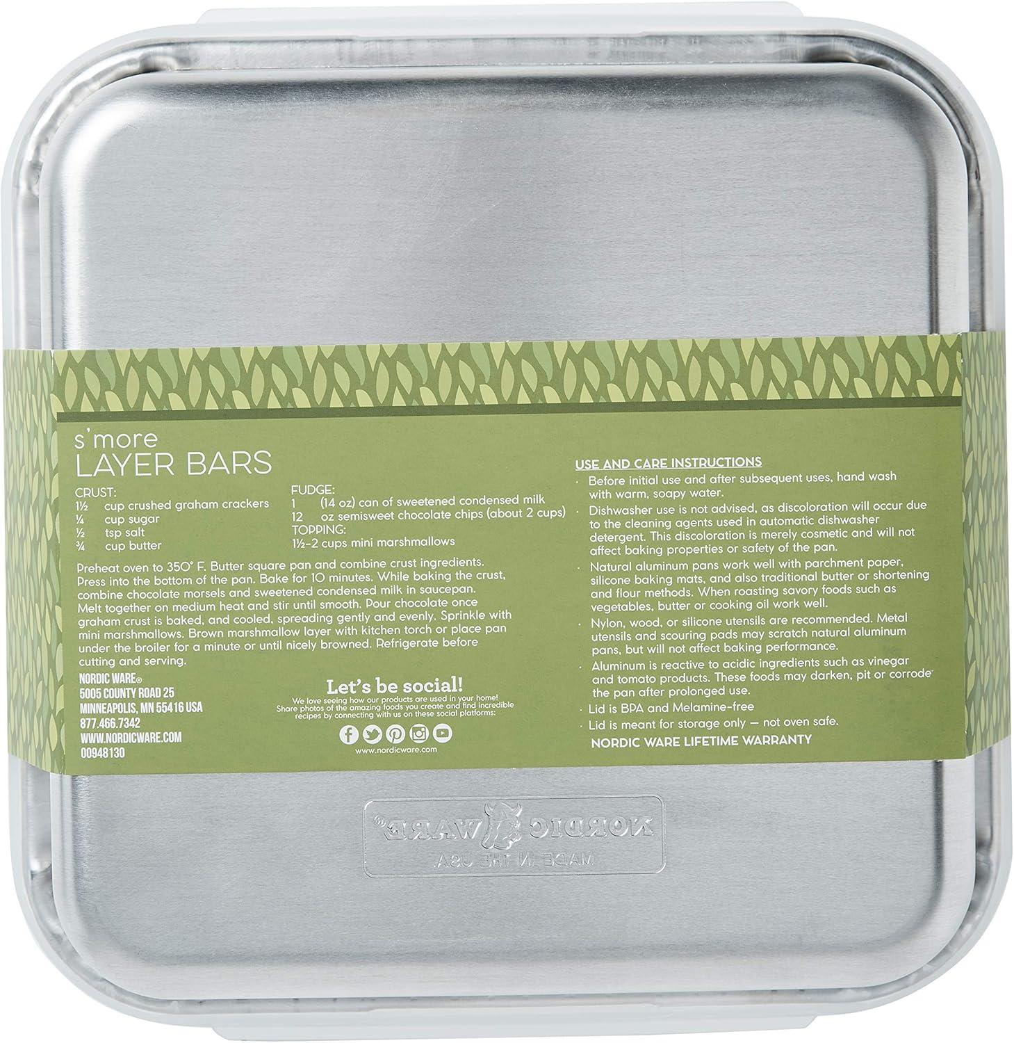 Nordic Ware Naturals® 9" Square Cake Pan with Lid