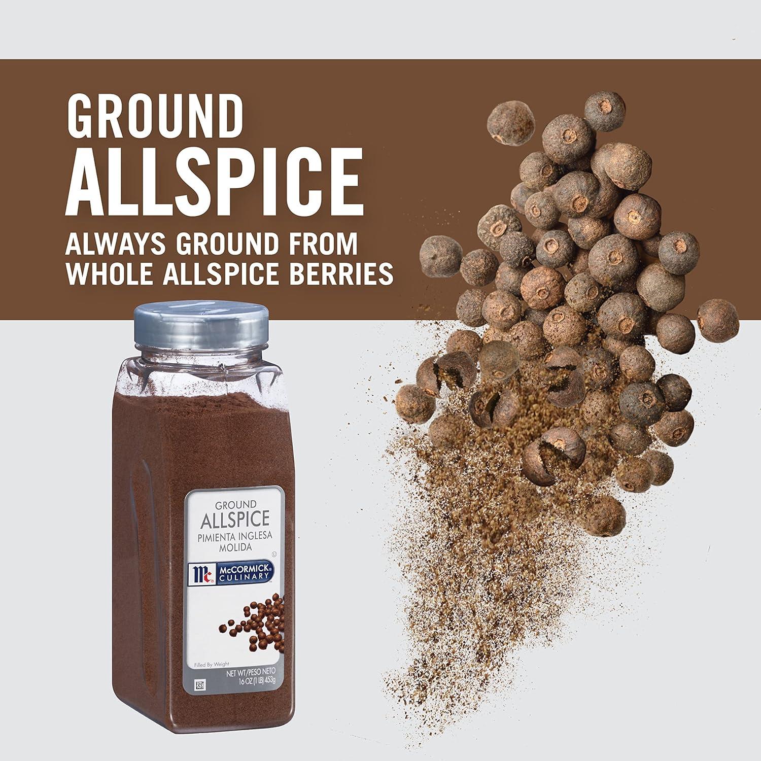 McCormick Culinary Kosher Ground Allspice, 16 oz Bottle