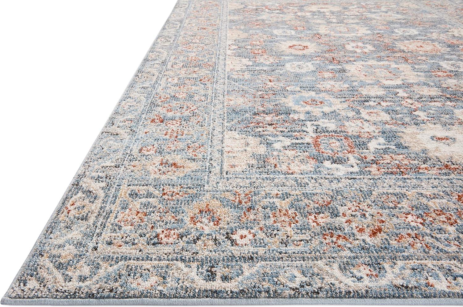 Loloi II Odette Sky / Rust 7'-10" x 10' Area Rug