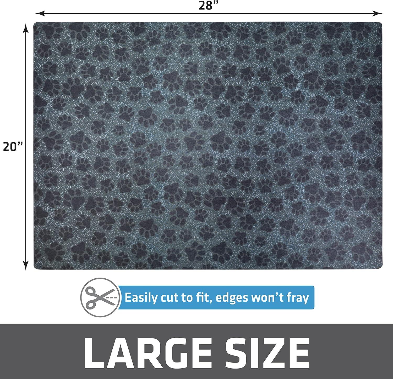 Drymate Cat Litter Mat for Litter Box, Protective & Decorative - Absorbent, Waterproof, Machine Washable