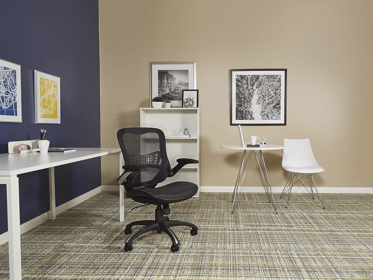 Black Mesh Executive Swivel Office Chair with Lumbar Support