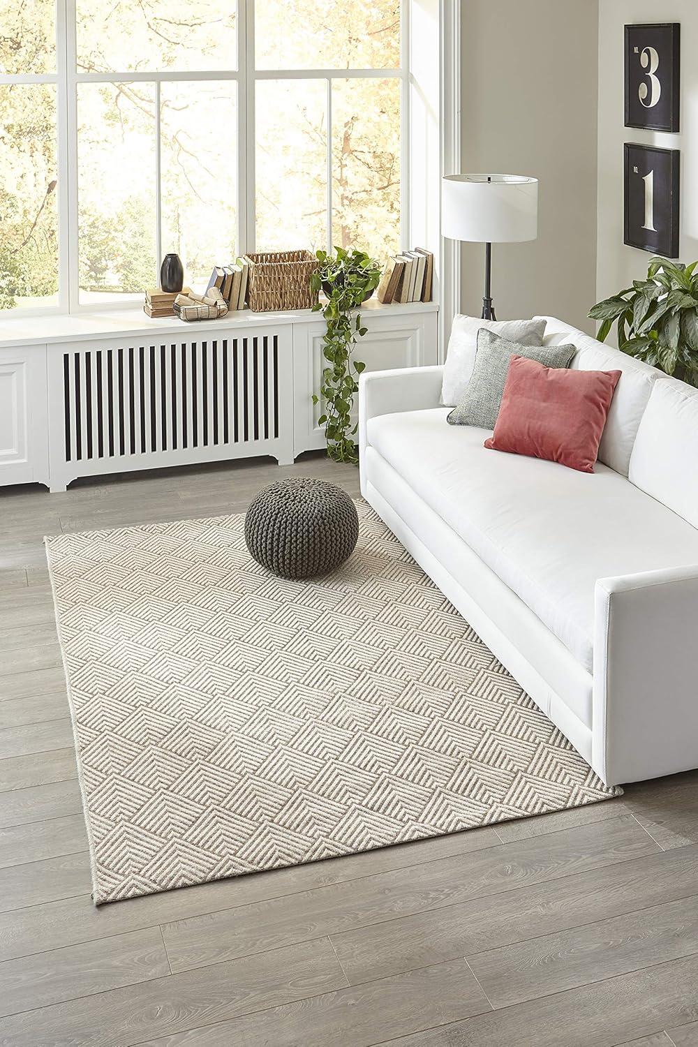 Momeni Rugs Como Indoor Rug, 7'10" X 10'10", Beige