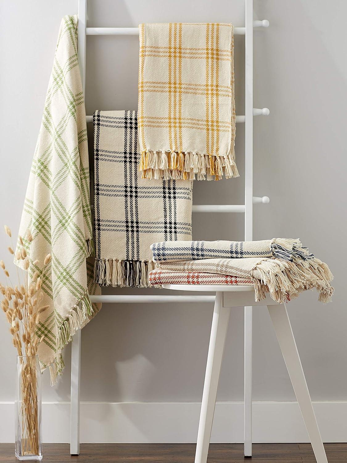 Design Imports Hand Woven Throw Blanket