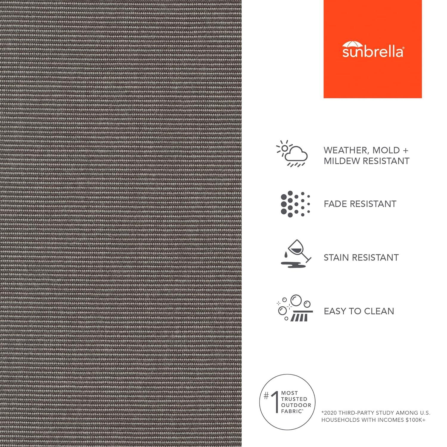 Sunbrella Canvas Coal 5489-0000 Indoor/Outdoor Upholstery Fabric By The Yard