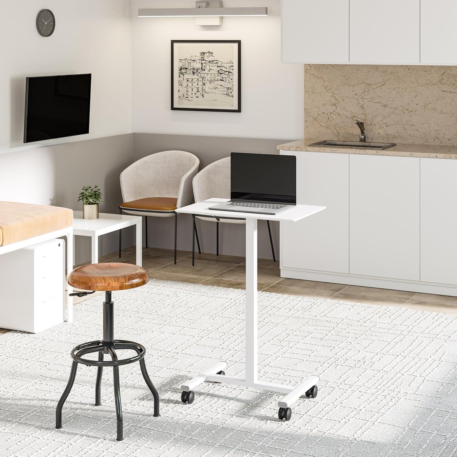 airLIFT® 25.6" Adjustable Height Mobile Rolling Laptop Cart Desk