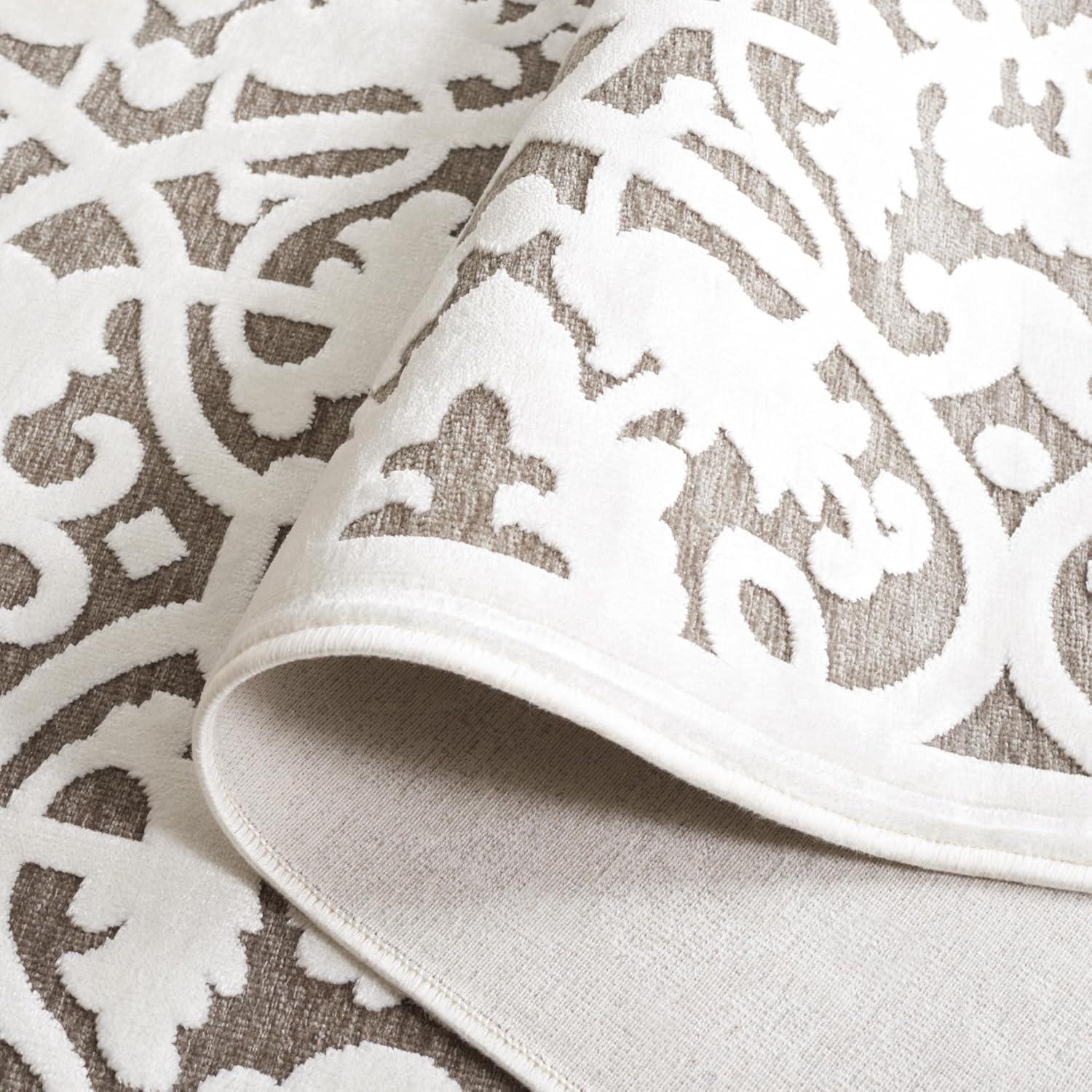 Paradise PARB636 Machine Made Indoor Area Rug - Ivory/Dark Grey - 5'x7'5" - Safavieh