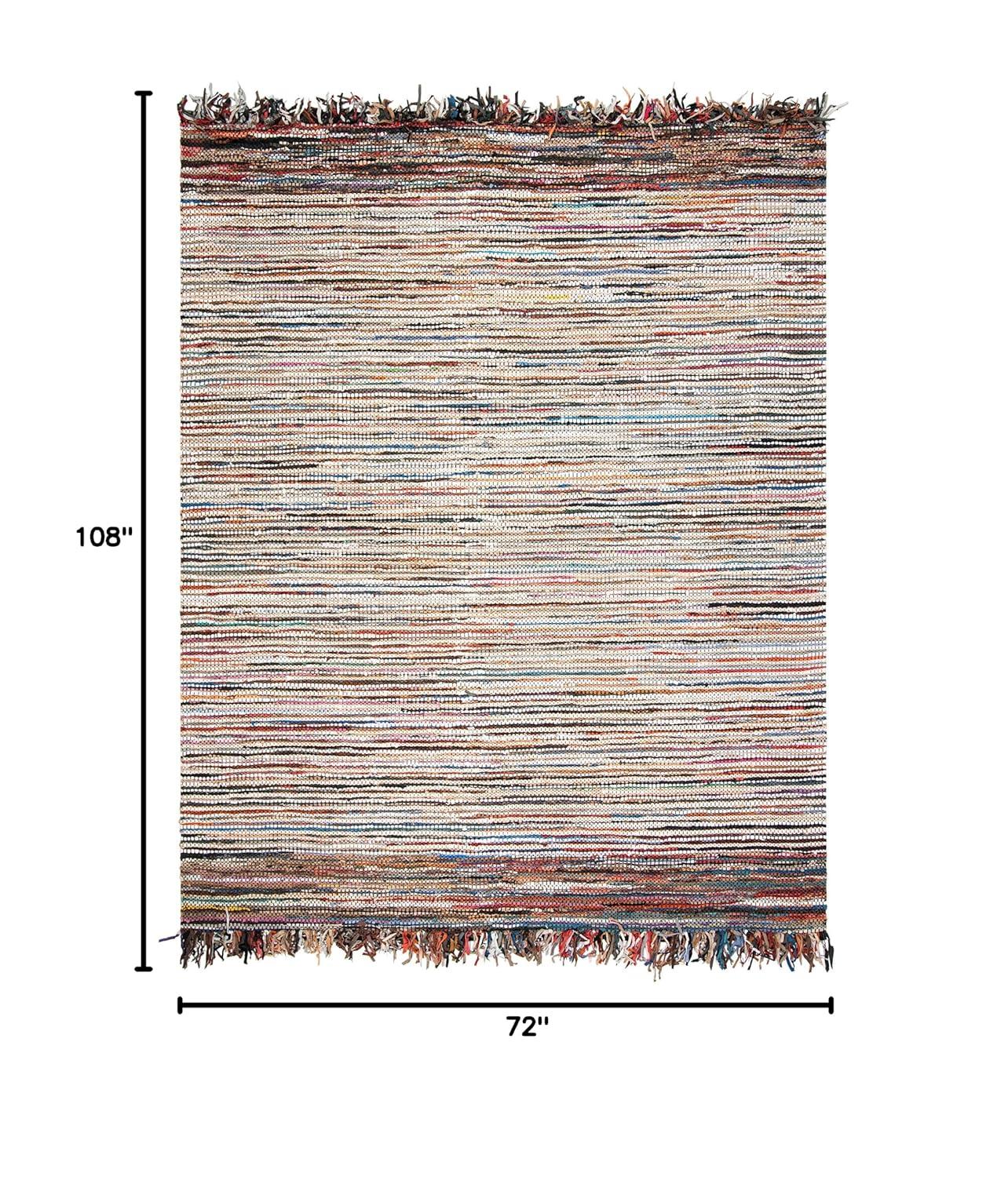 Vintage Leather VTL373 Hand Woven Area Rug - Multi - 6'x9' - Safavieh.