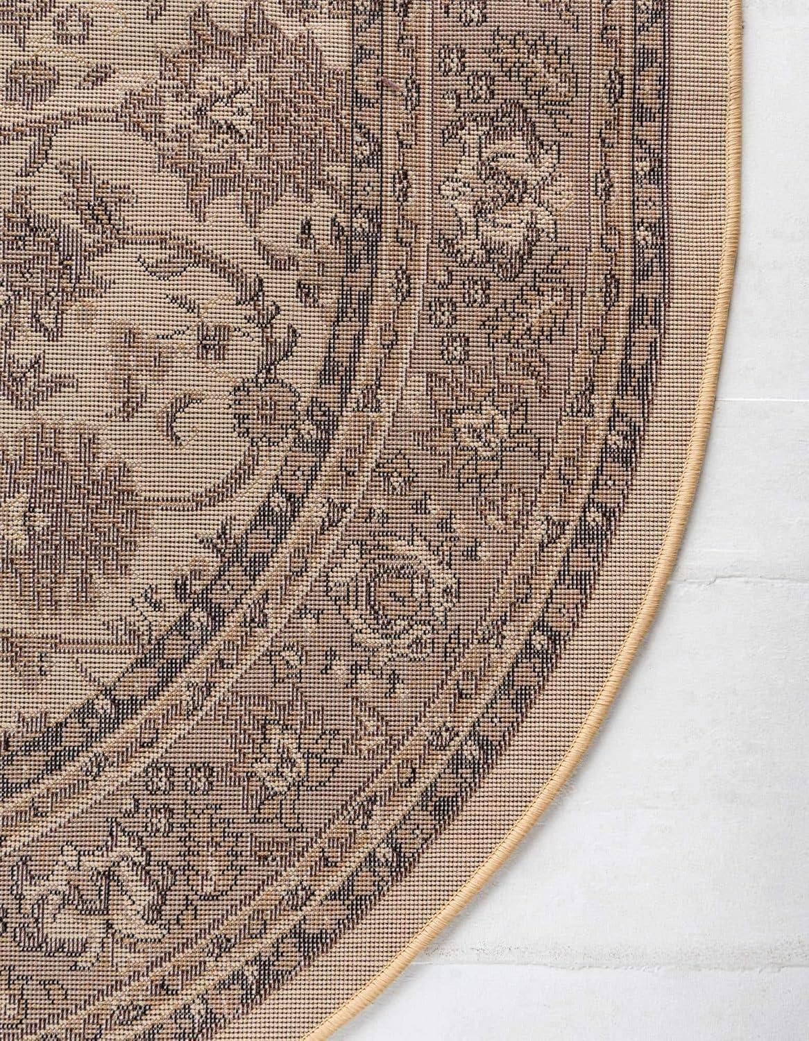 Unique Loom 5' 0 x 8' 0 Sialk Hill Washington Ivory Area Rug