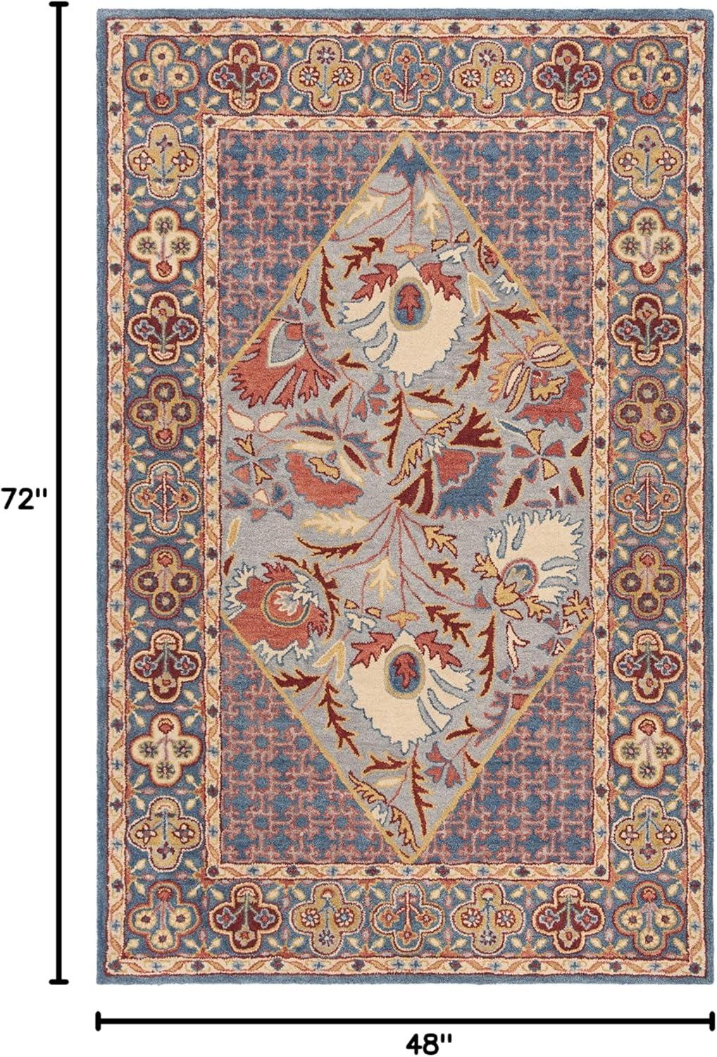 Safavieh  Handmade Antiquity Lugenia Traditional Oriental Wool Rug 4' x 6' 4' x 6' Indoor, Handmade