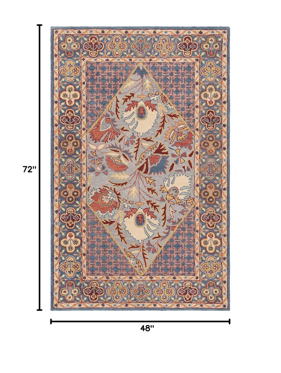Safavieh  Handmade Antiquity Lugenia Traditional Oriental Wool Rug 4' x 6' 4' x 6' Indoor, Handmade