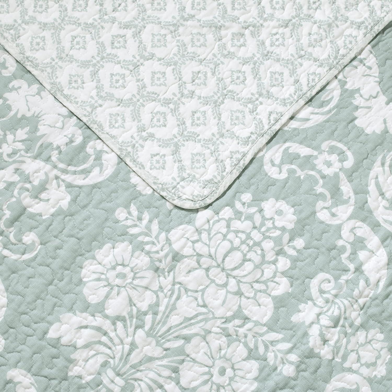 Laura Ashley Celina Patchwork Laura Ashley Reversible Cotton Quilt Set