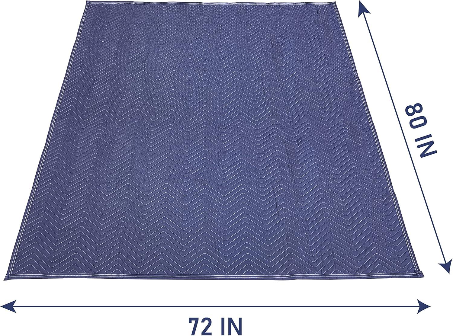 Olympia Tools 4 Moving & Packing Blankets Heavy Duty Padded Moving Blanket, 72 x 80 in, Coton Polyester