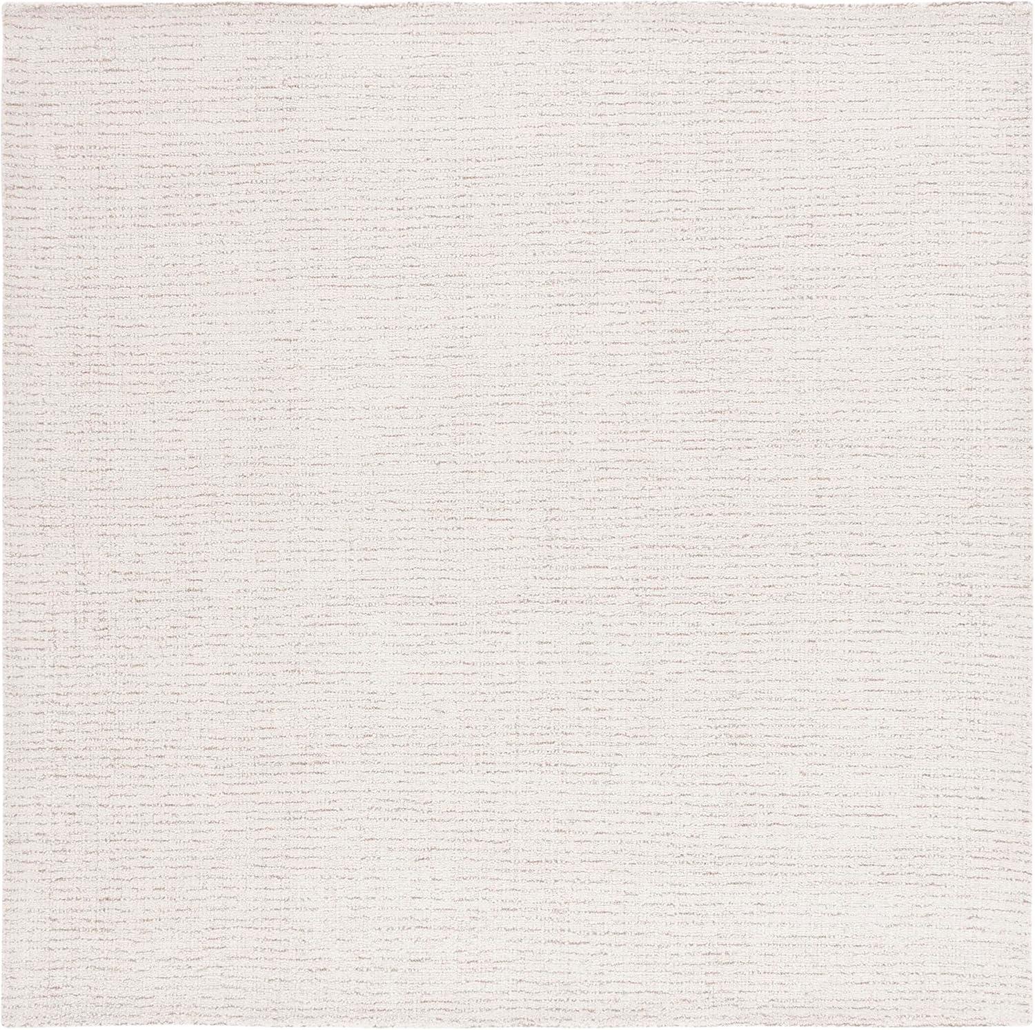 SAFAVIEH Abstract Delia Geometric Wool Area Rug, Ivory/Beige, 4' x 4' Square