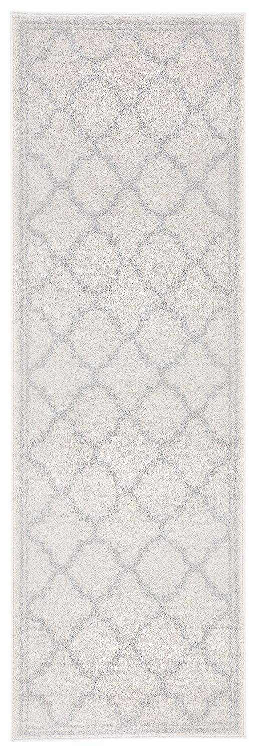 Amherst AMT422 Power Loomed Indoor Runner Rug - Beige/Light Grey - 2'3"x19' - Safavieh
