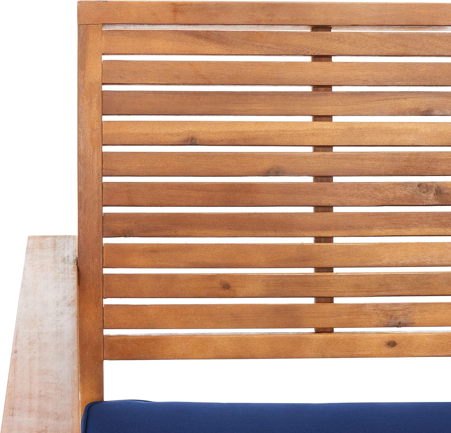 Ozark 4 Piece Set - Indoor/Outdoor - FOX6007 - Natural/Navy - Safavieh
