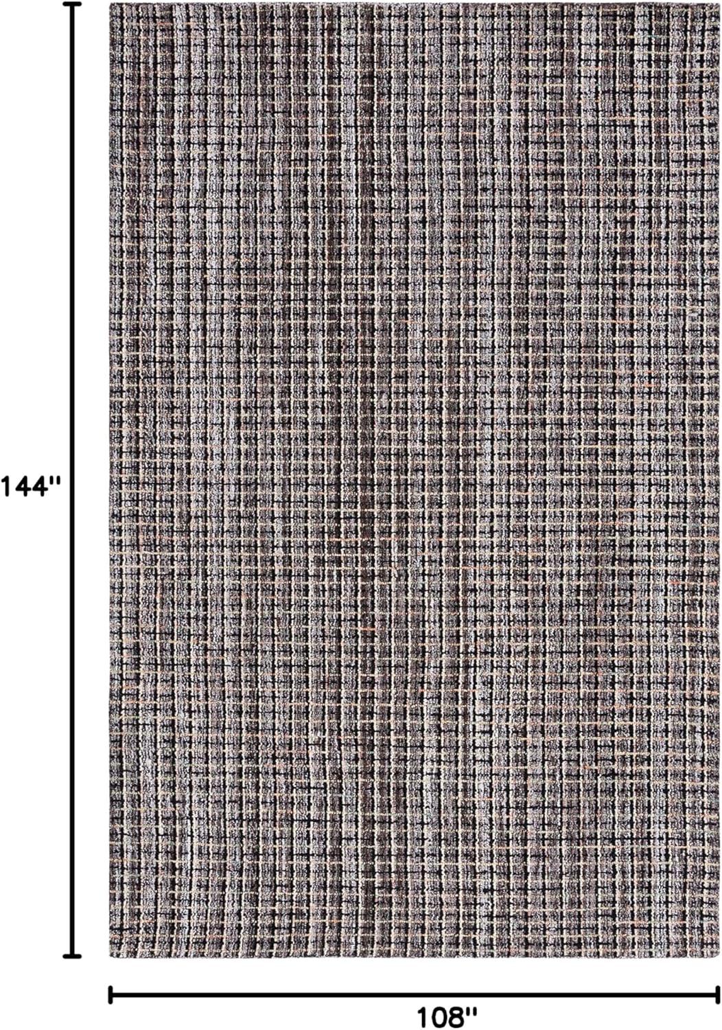 SAFAVIEH Abstract Cornelia Trellis Area Rug, Brown/Black, 9' x 12'