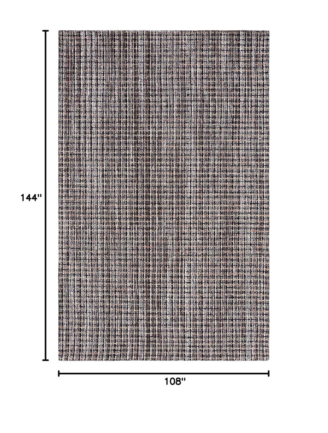 SAFAVIEH Abstract Cornelia Trellis Area Rug, Brown/Black, 9' x 12'