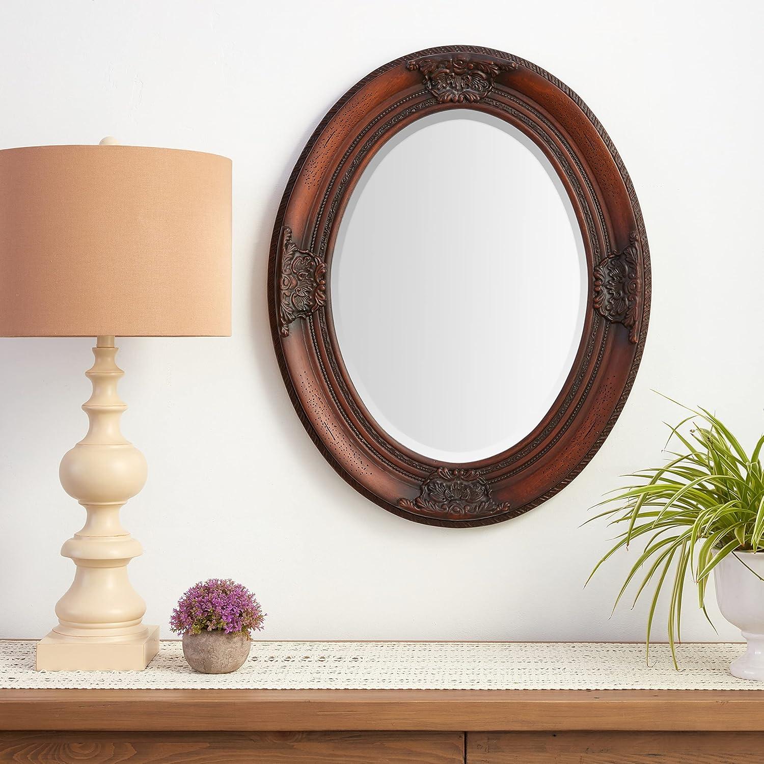 Renwil Cherry Chelseas Mirror in Cherry Wood