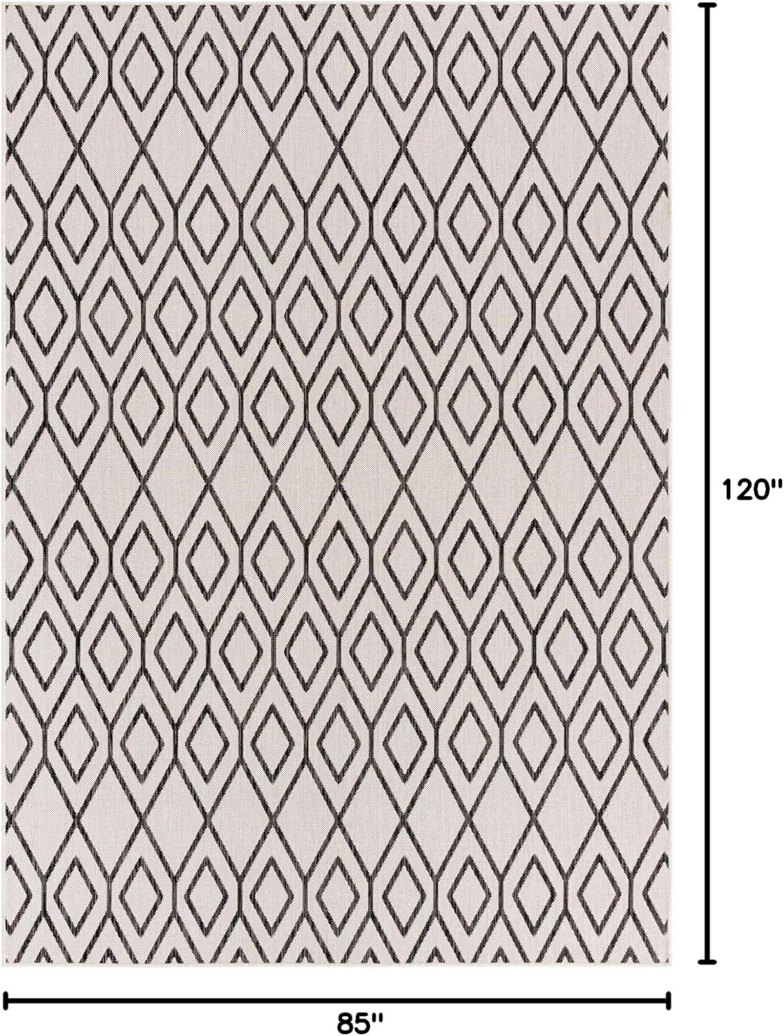 Jill Zarin Outdoor Turks and Caicos Trellis Woven Area Rug