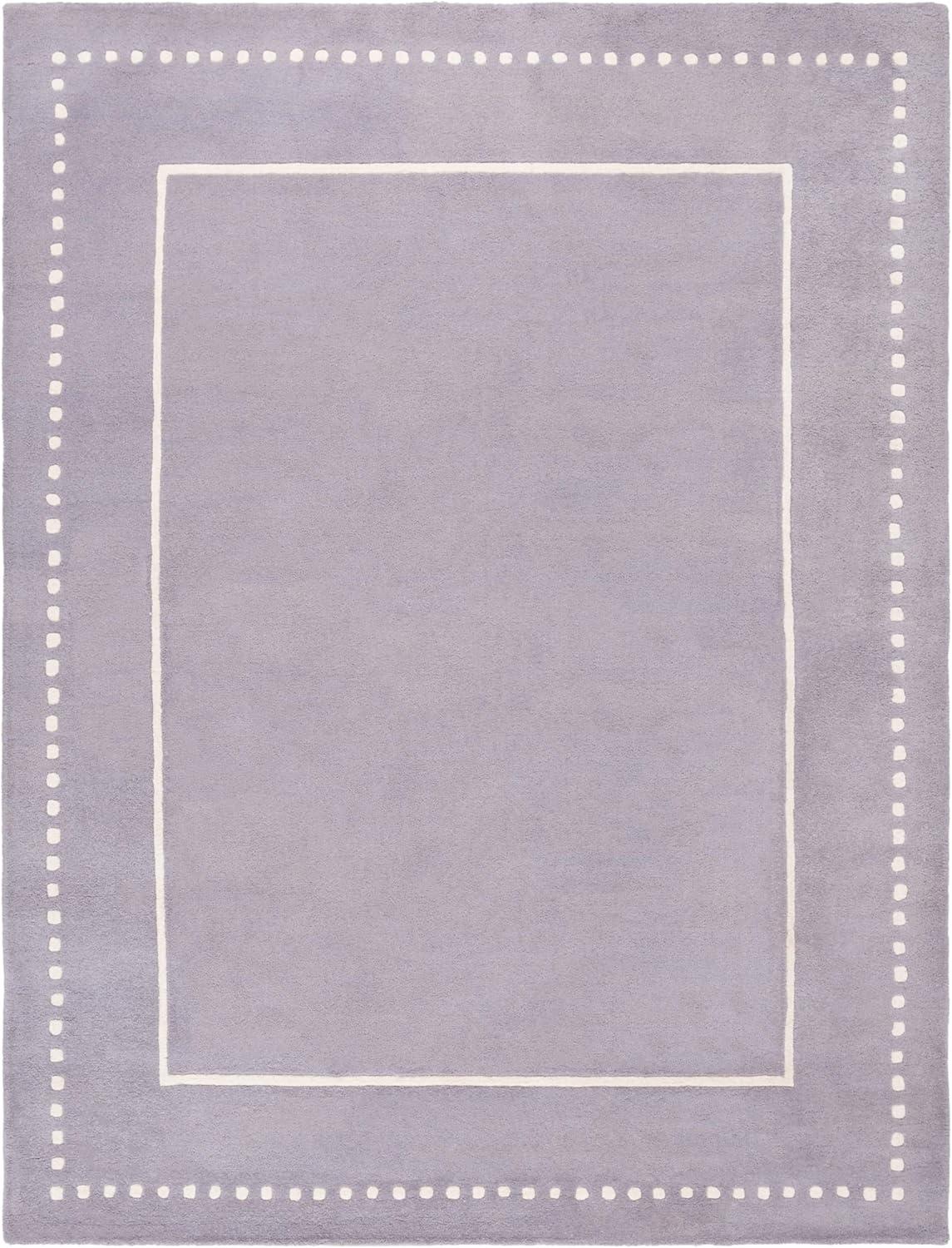 Bella BEL151 Hand Tufted Area Rug - Silver/Ivory - 8'x10' - Safavieh.