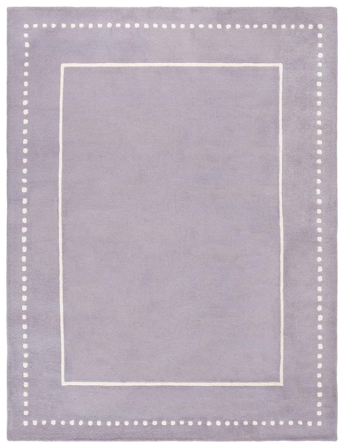 Bella BEL151 Hand Tufted Area Rug - Silver/Ivory - 8'x10' - Safavieh.