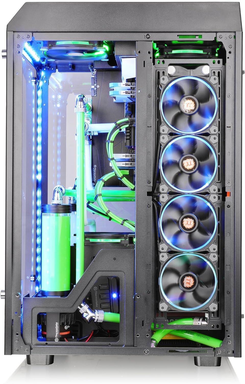 Thermaltake Black Tempered Glass E-ATX Full Tower Gaming Case