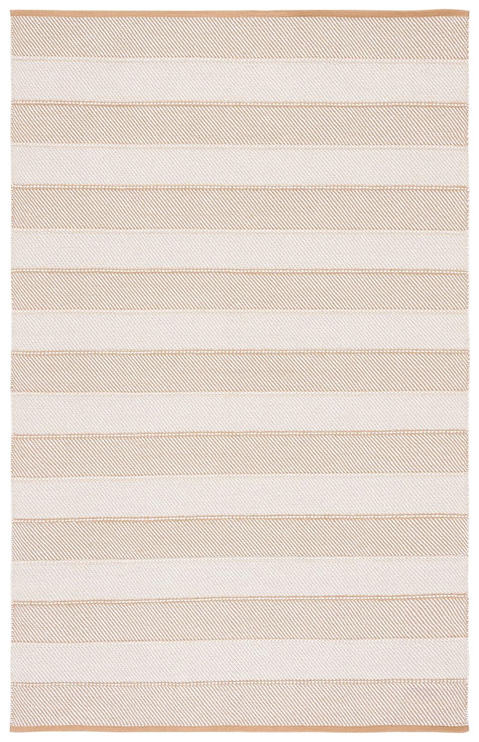 Striped Kilim STK803 Hand Woven Area Rug - Beige/Gold - 4'x6' - Safavieh.