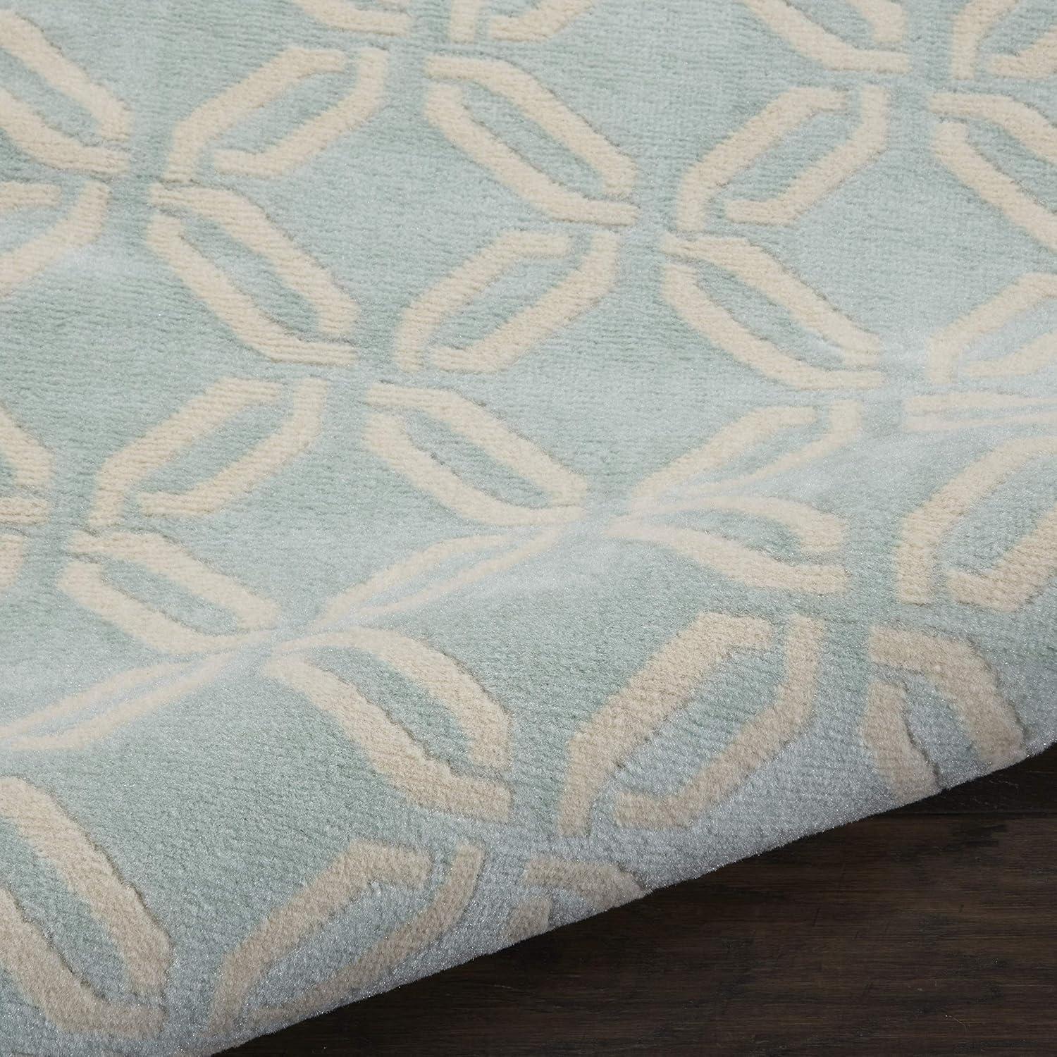 Nourison Jubilant 2 x 4 (ft) Loomed Polypropylene Green Rectangular Indoor Abstract Area rug